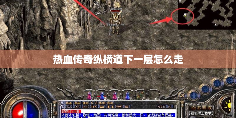 热血传奇纵横道下一层怎么走