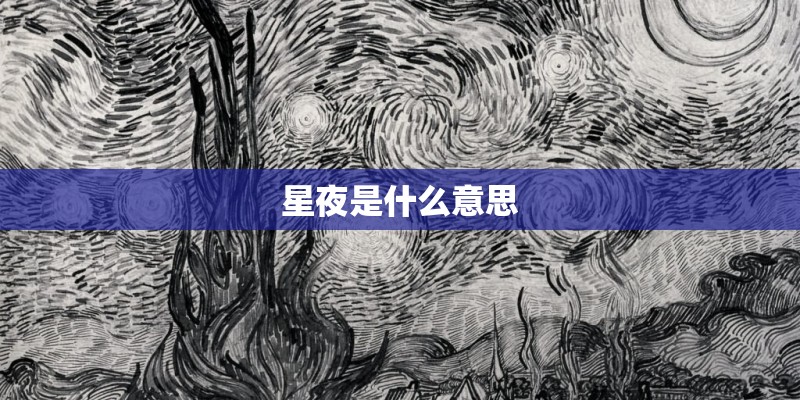 星夜是什么意思 星夜是什么意思