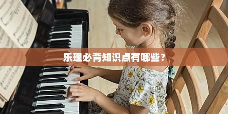 乐理必背知识点有哪些？